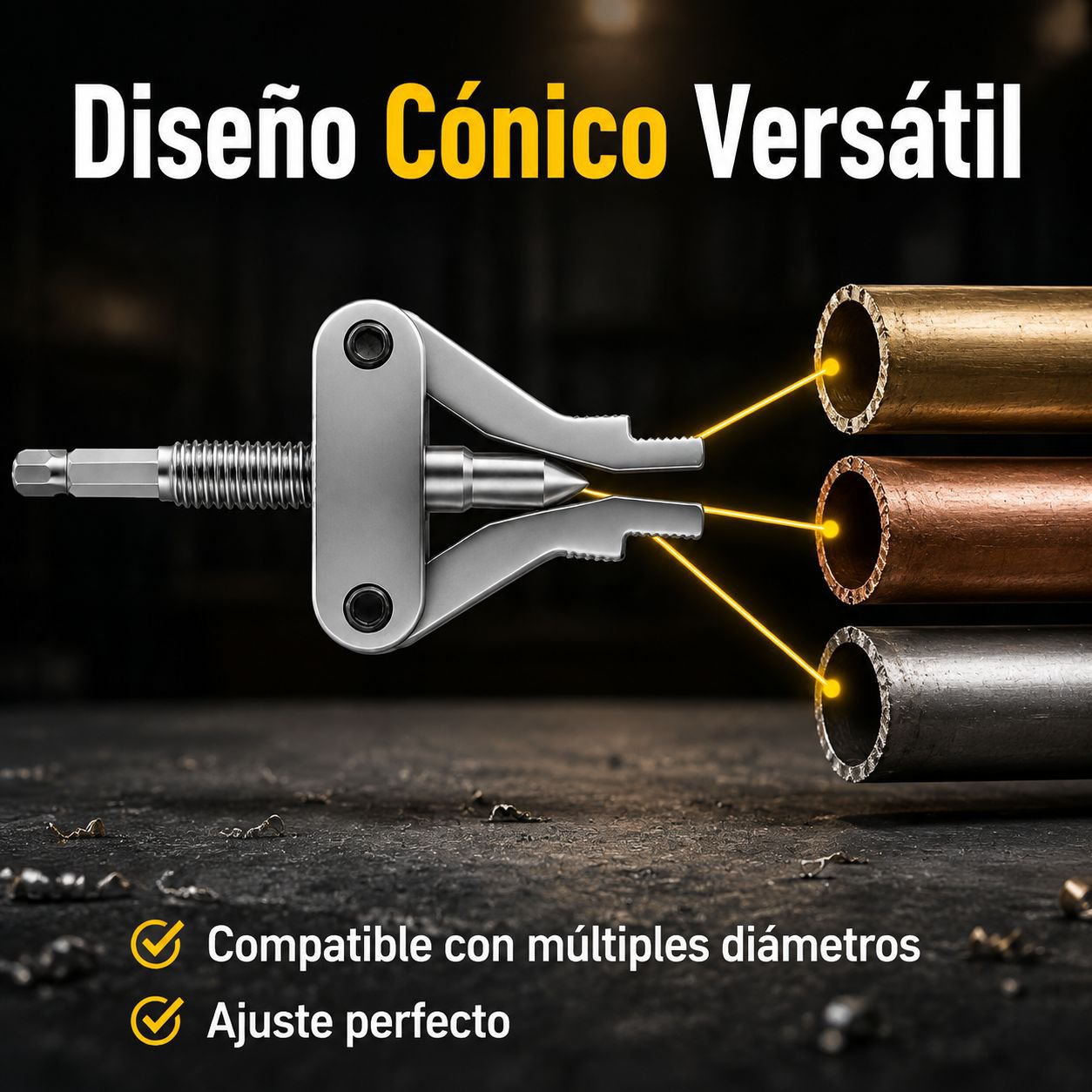 Extractor de cables y tubos rotos