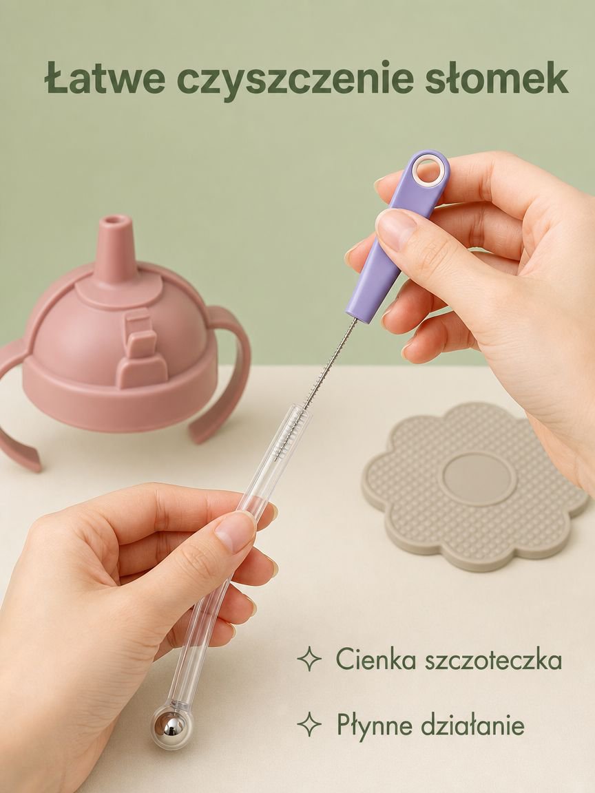 Szczoteczka silikonowa do smoczków – łatwe czyszczenie