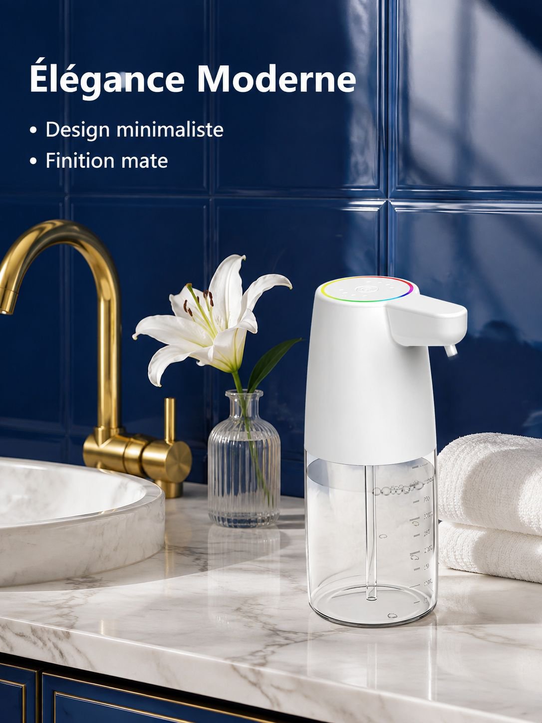 Distributeur automatique de savon moussant intelligent