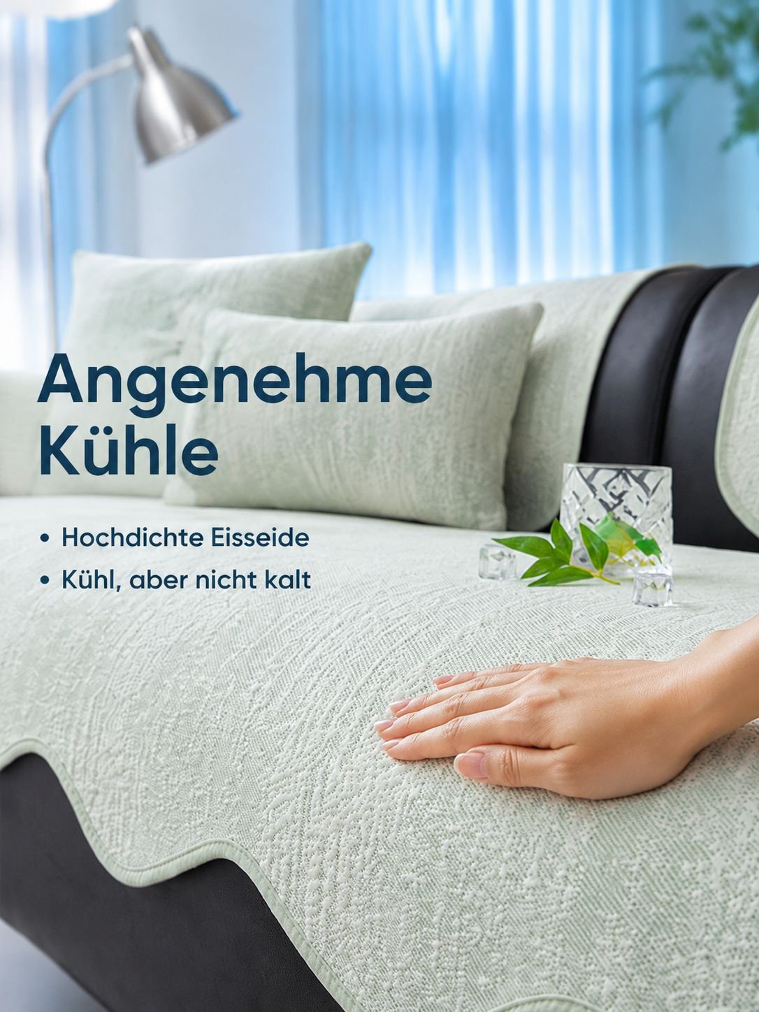 Neue rutschfeste Sommer-Sitzauflage und Sofabezug