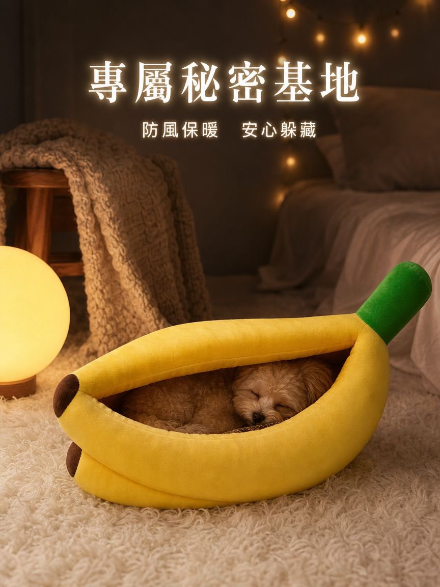 狗狗寵物香蕉墊