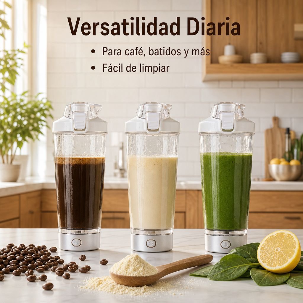 Taza automática mezcladora de café deportiva, botella portátil para fitness