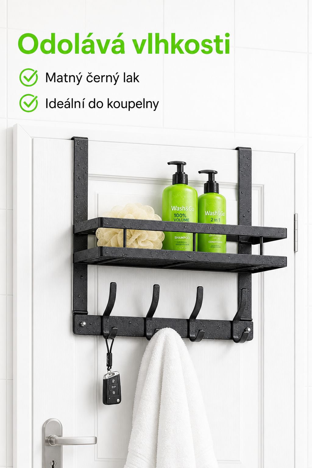 Závěsný multifunkční držák na stěně v kuchyni