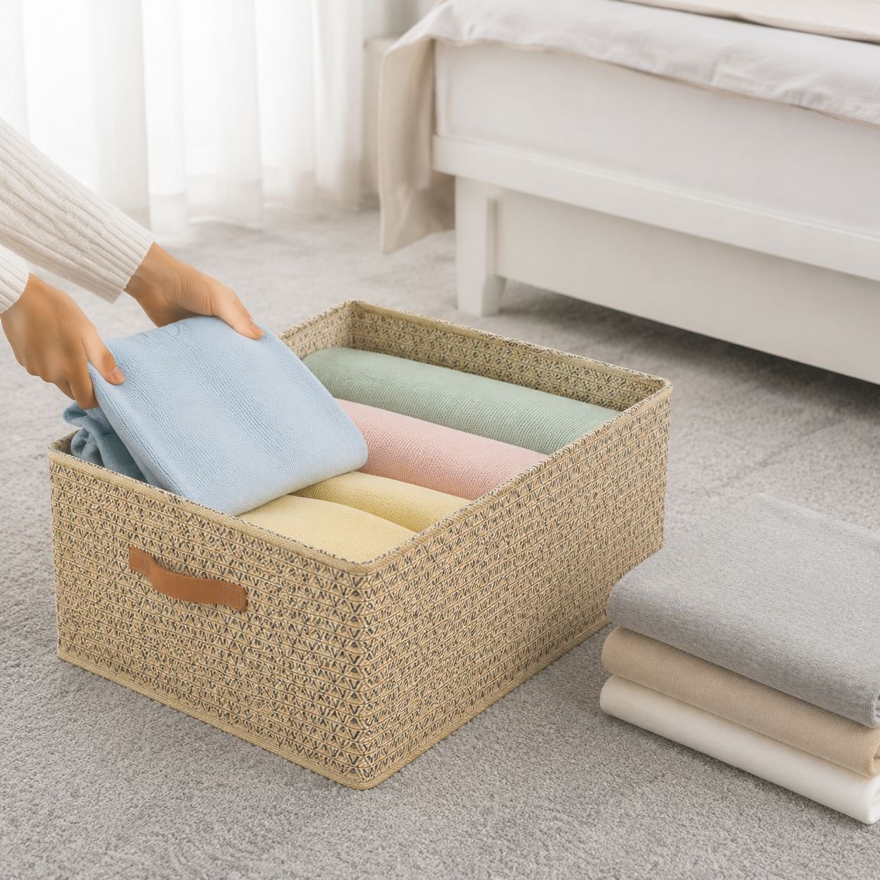Convenient Clothes Organizer Box with Baskets