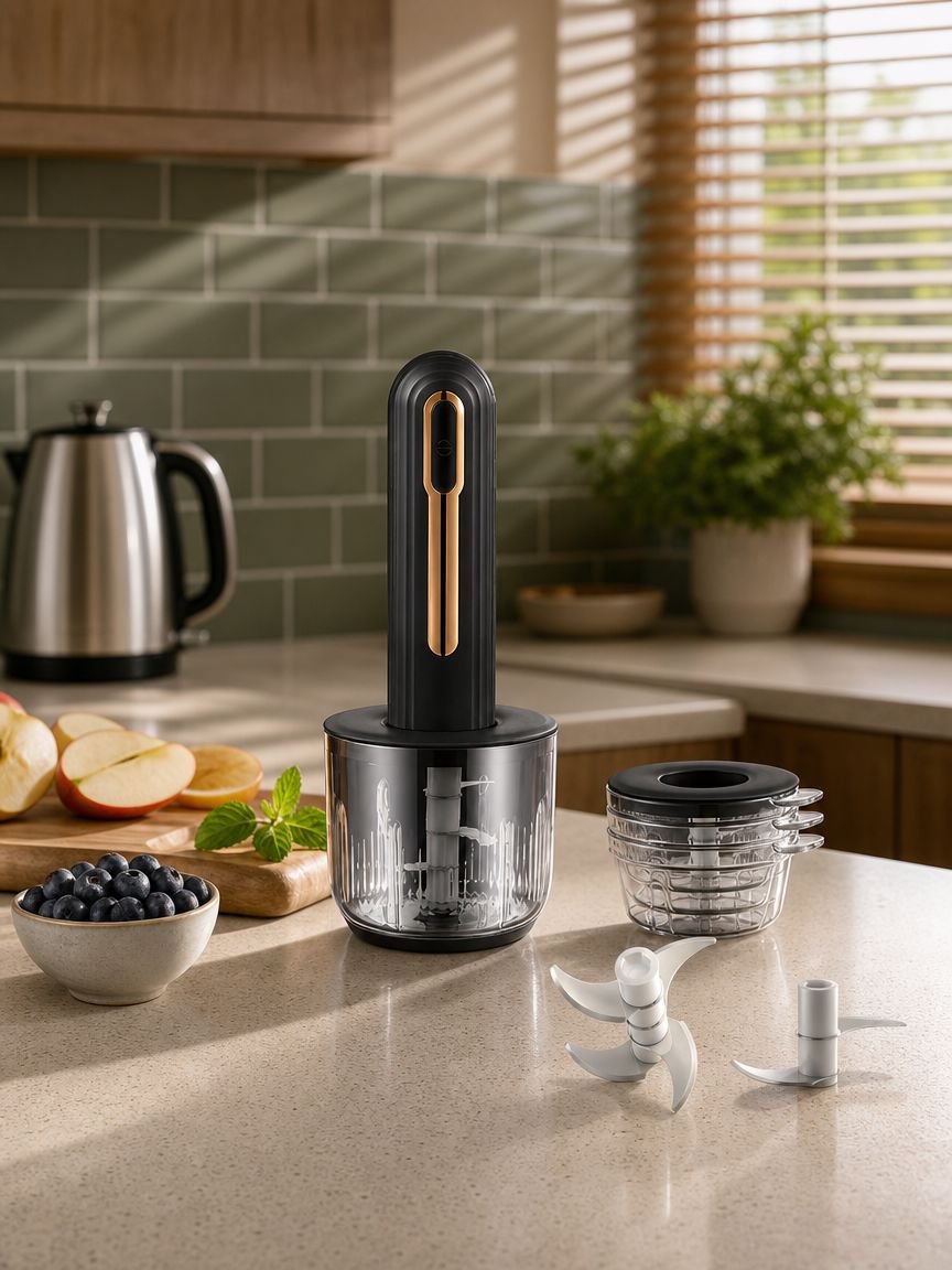 Multifunctional Household Food Mixer Kit with attachments