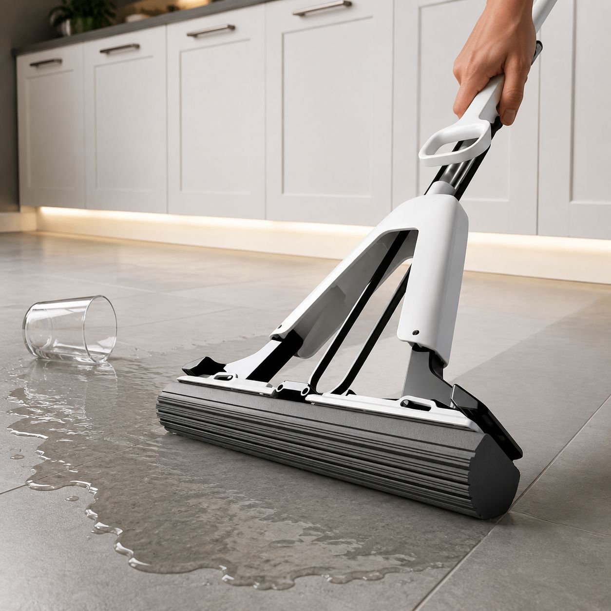 Mopa de algodón sintético absorbente de agua