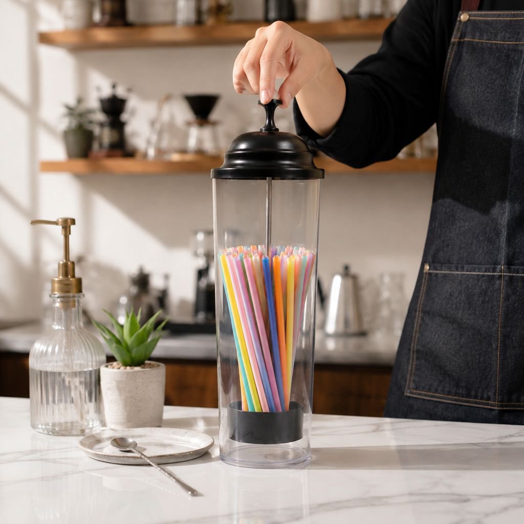 Straw Tube Box for Milk Tea and Fast Food Restaurants