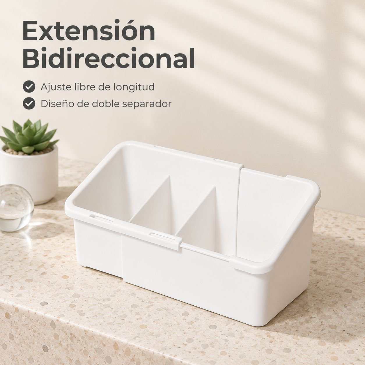 Organizador de escritorio extensible