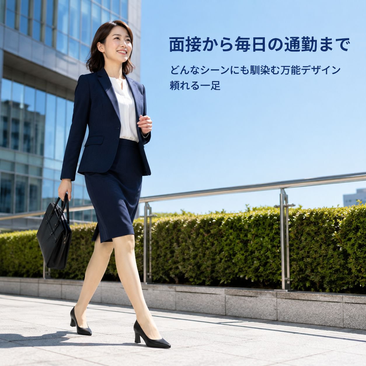 通気性の良い浅口パンプス レディース快適ハイヒール