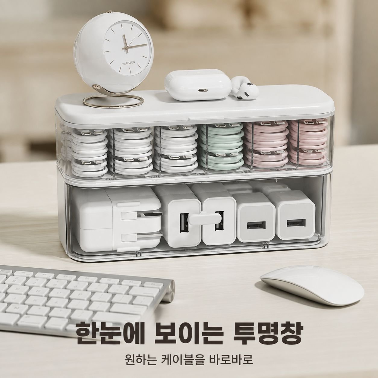 다기능 데스크탑 수납함