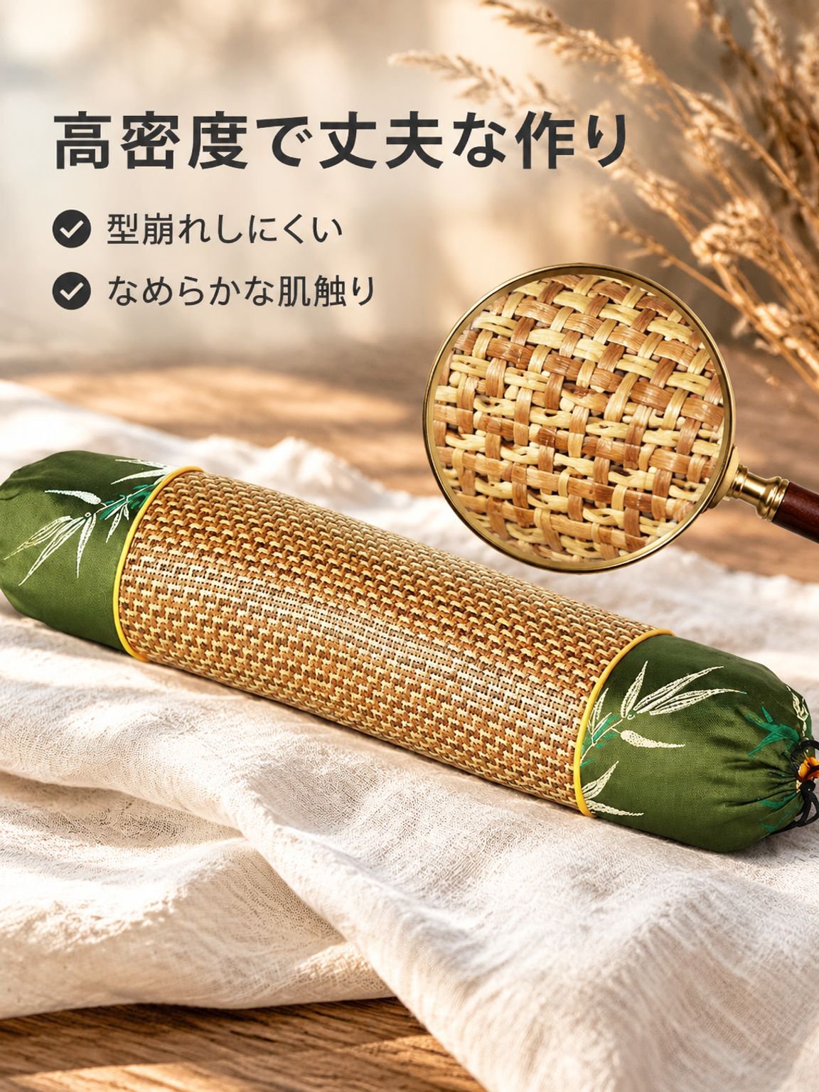 夏用家庭用首元ひんやりツタマット枕