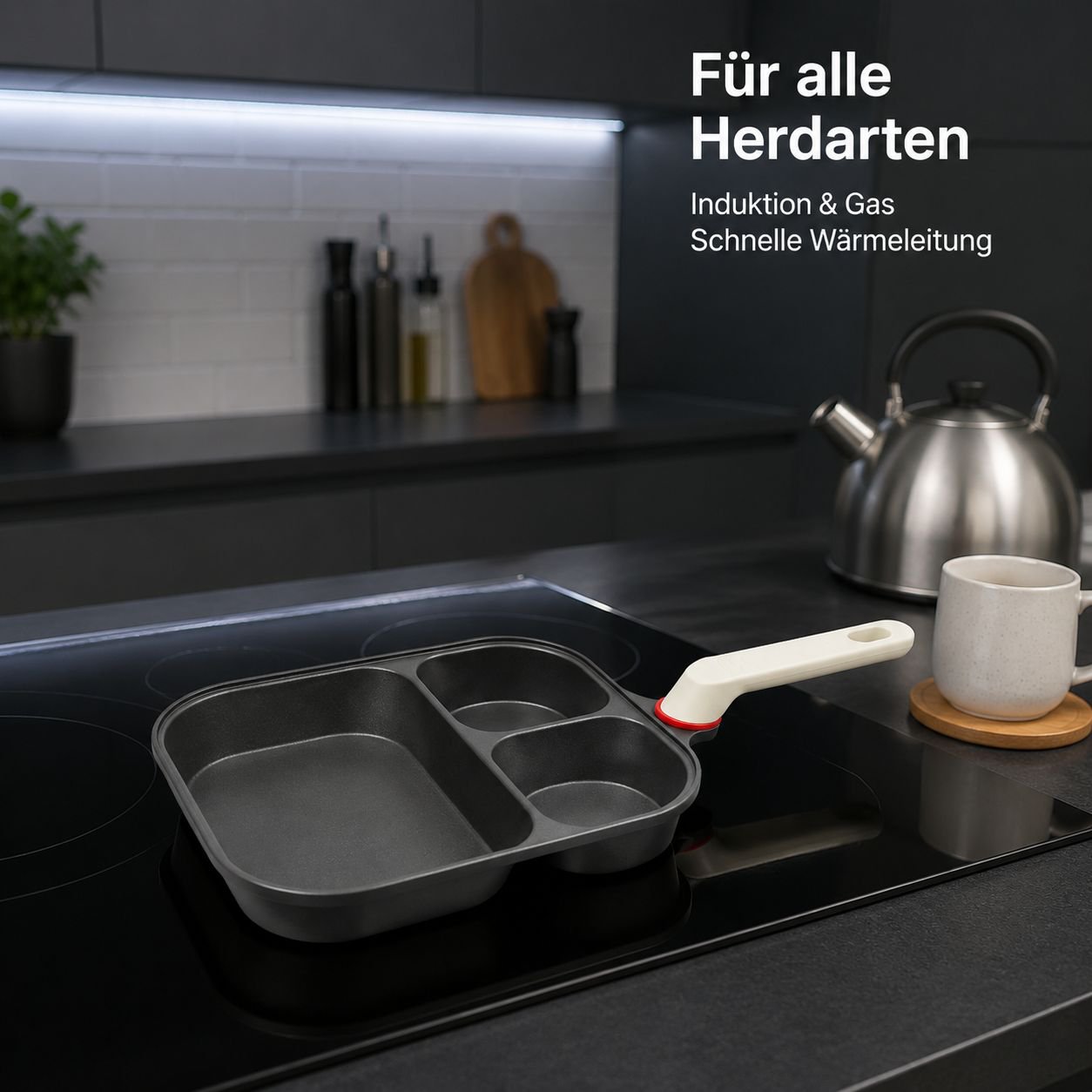 Dreiloch-Bratpfanne für den Hausgebrauch