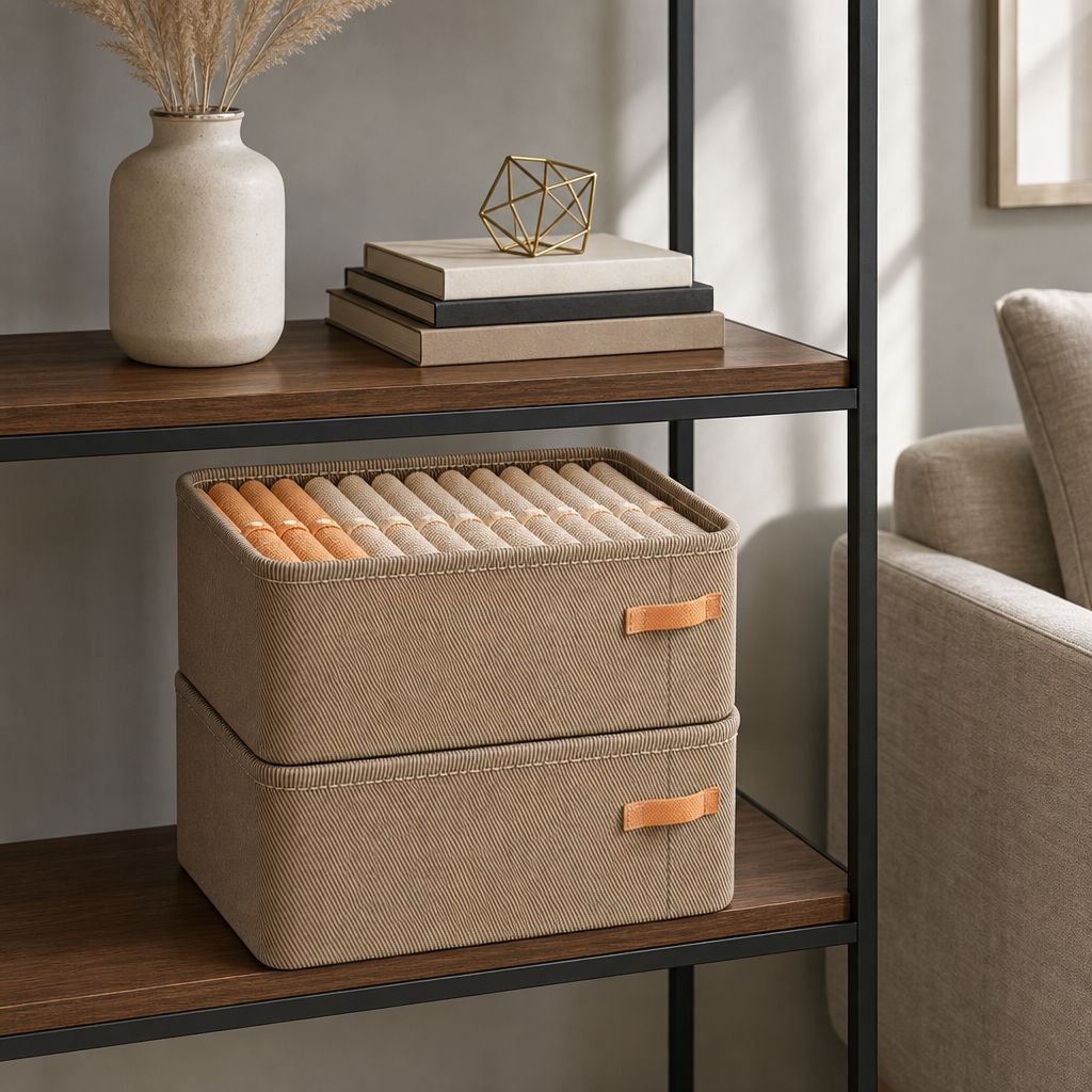 Stackable steel frame storage boxes