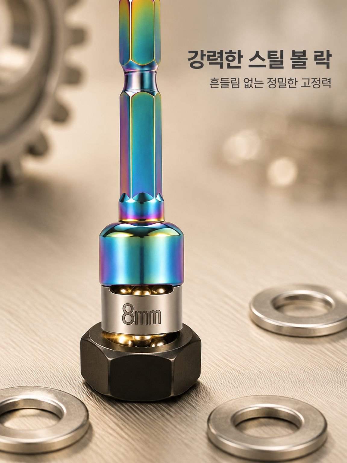 내구성 강한 8mm 비자성 소켓 상세 사진