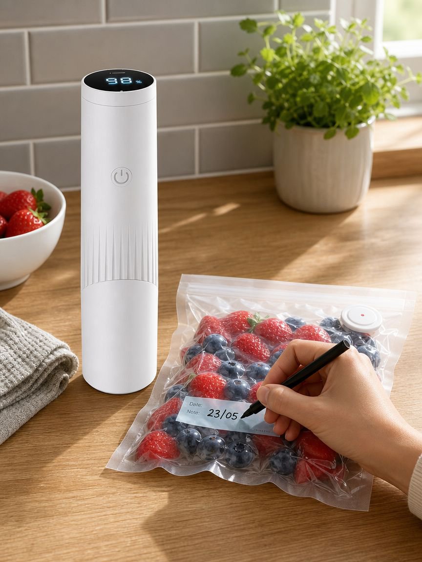 Portable Vacuum Pump Sealing Food Preservation Bags