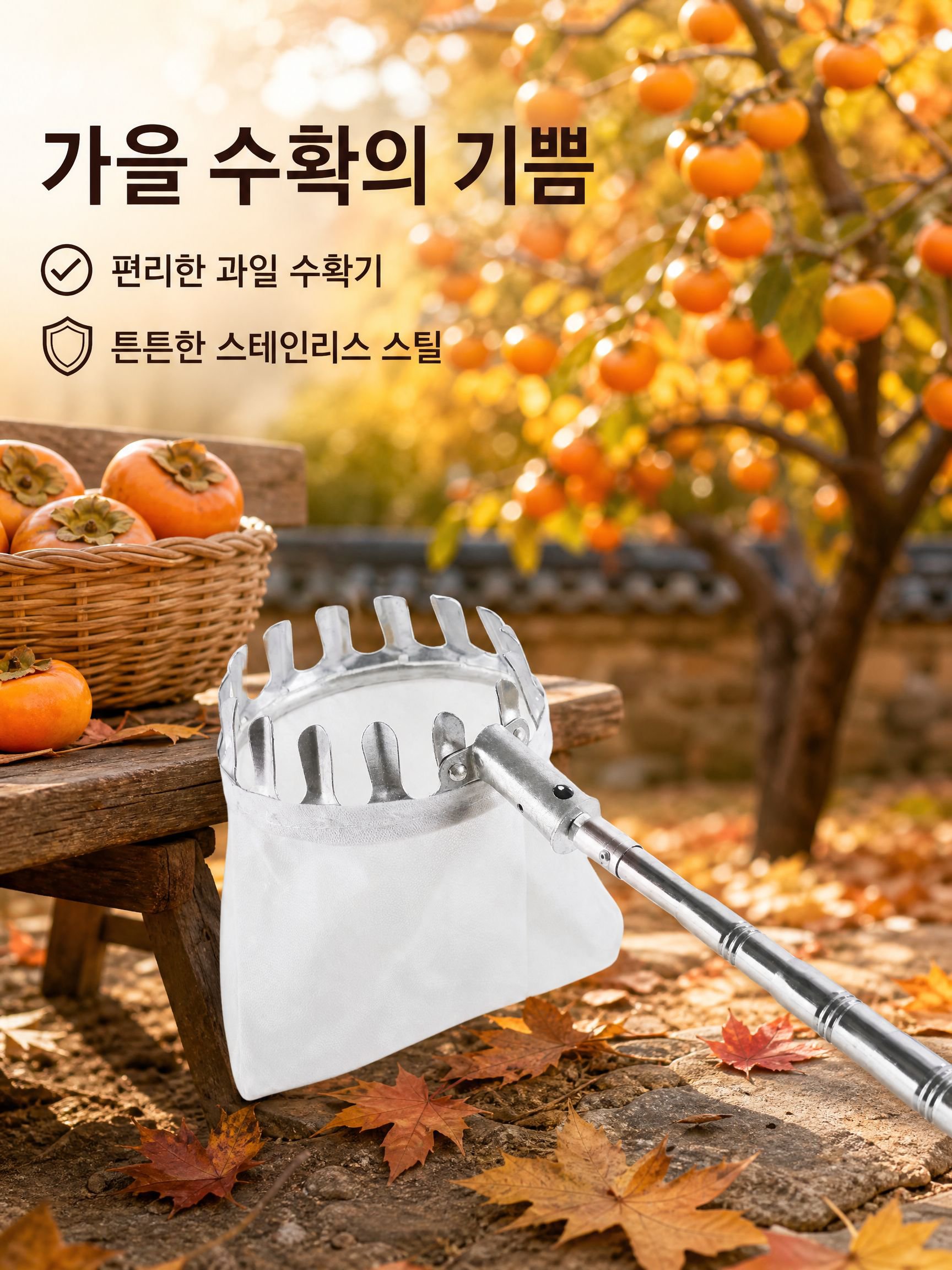 다기능 텔레스코픽 과일 따기