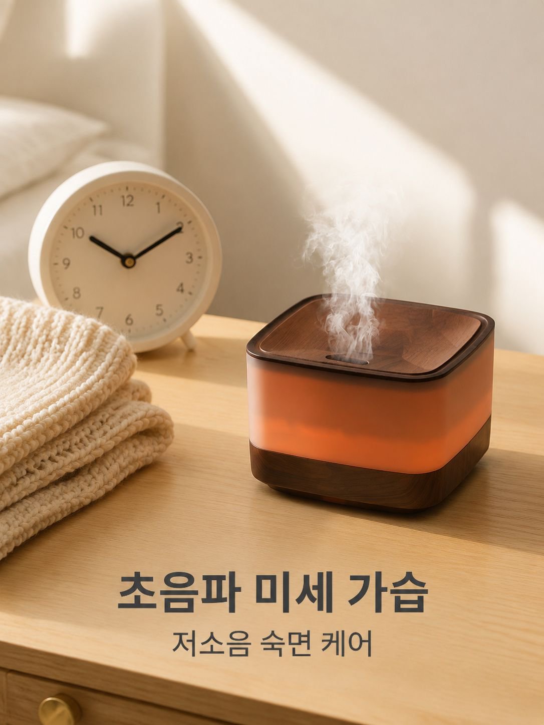 우드 그레인 칠색 아로마 디퓨저