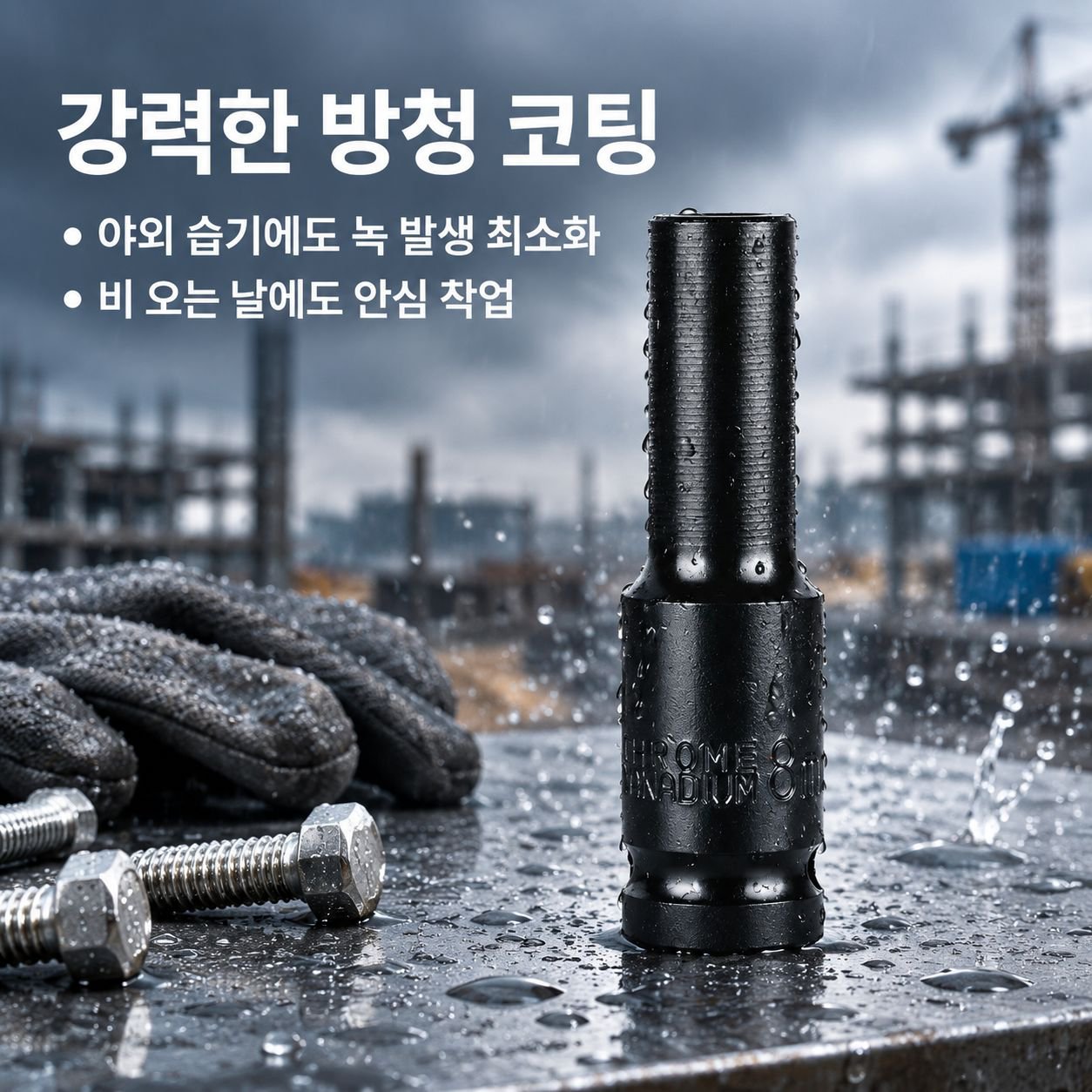 1/2 전동 임팩트 렌치 롱 육각 소켓 복스알 충전식 비계공 렌치 소켓