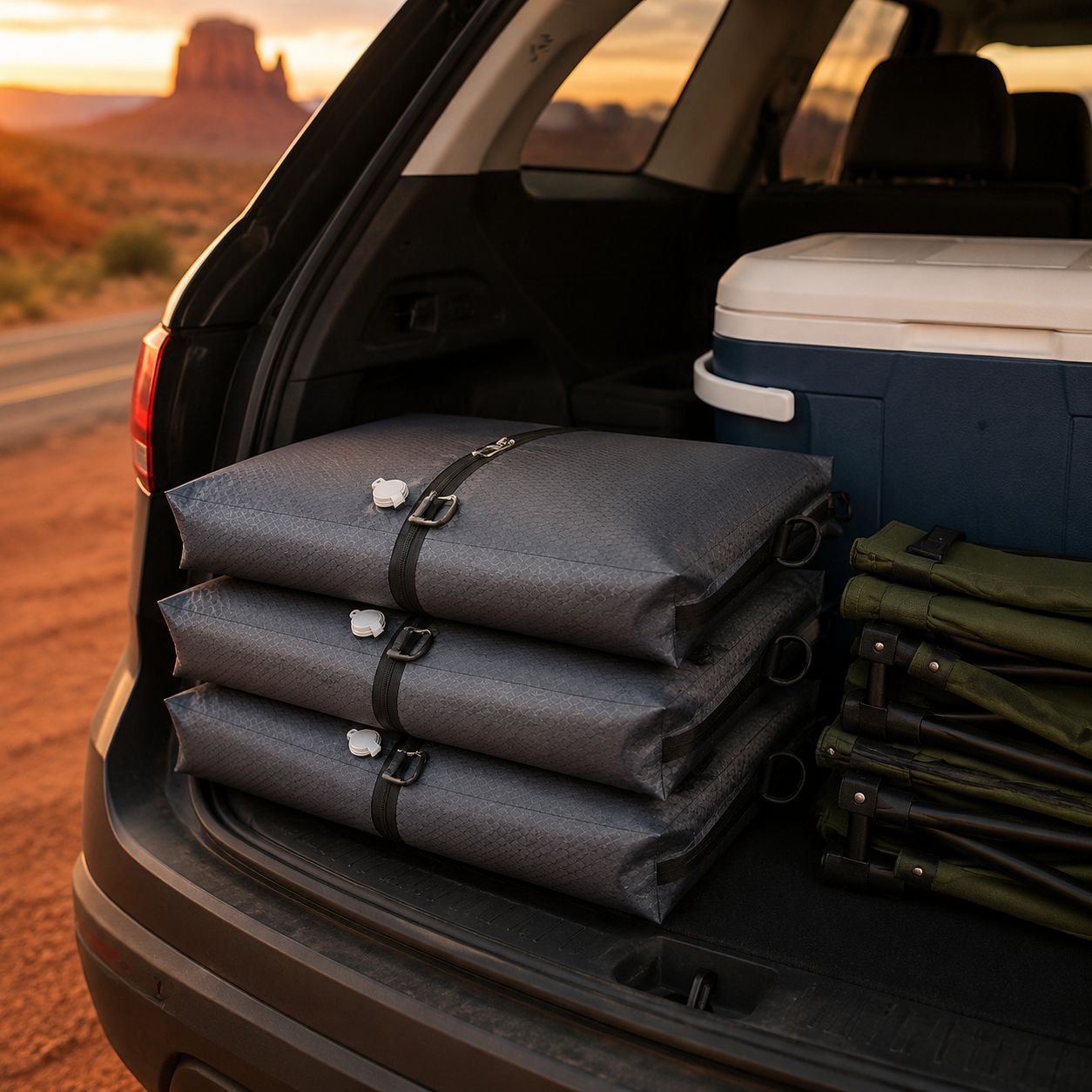 Portable clothing bag with water-resistant silicone coating
