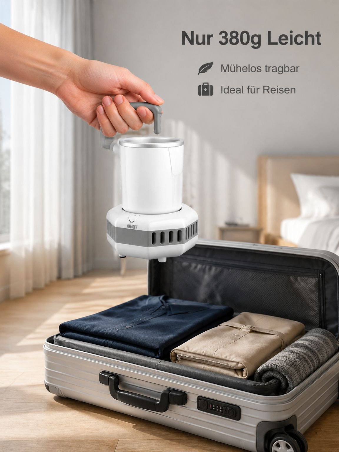 Mini tragbarer Kühlbecher, geeignet für Büro und Wohnheim, Schnellkühl-Getränkebecher