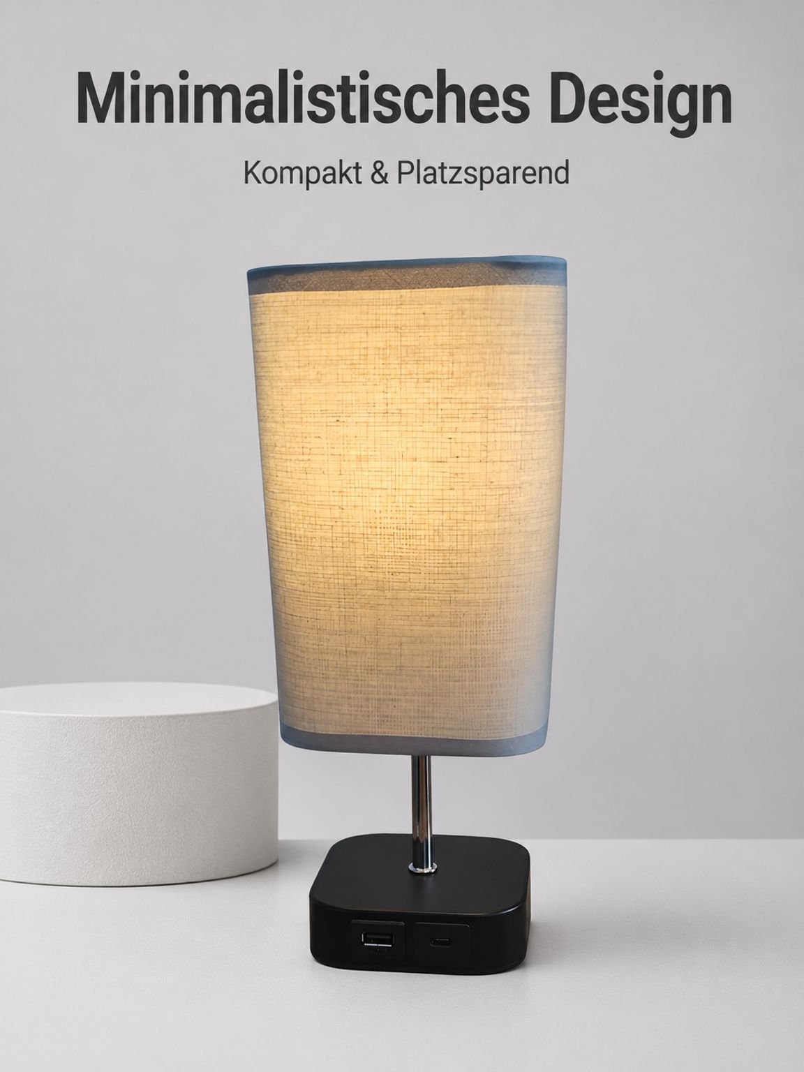 Tischlampe mit Dual-Adapter Hochspannungsaufladung privates Modell dreistufig dimmbar