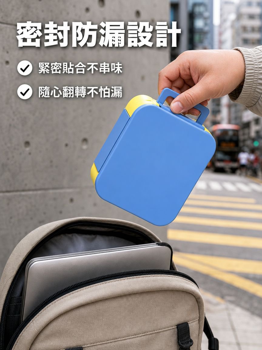便攜式密封飯盒通勤微波爐可用