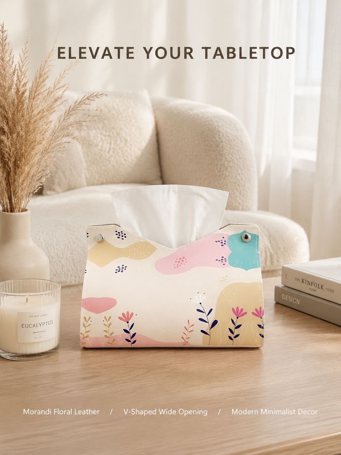 Leather Tissue Box for Home