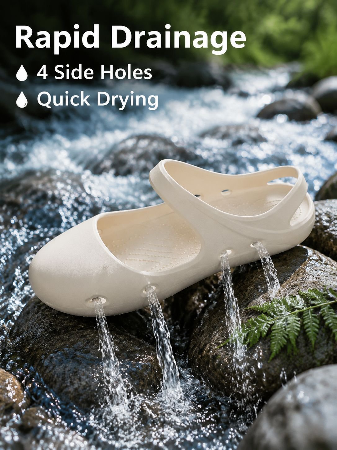Women's Summer Non-Slip River Tracing Shoes, Outdoor EVA Soft Sole Water-Wading Yoga Shoes