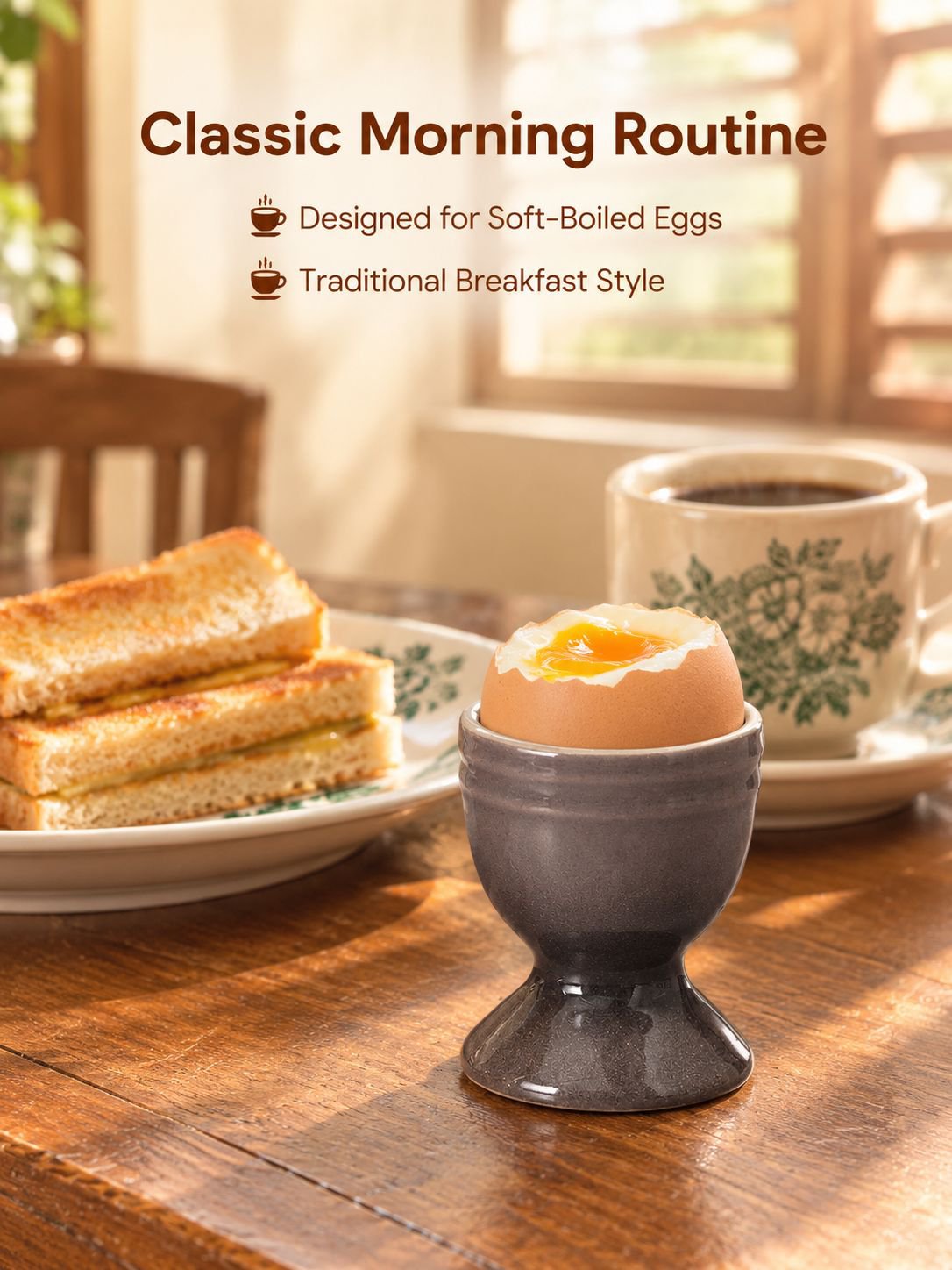 Round Shaped Egg Holder with Stand