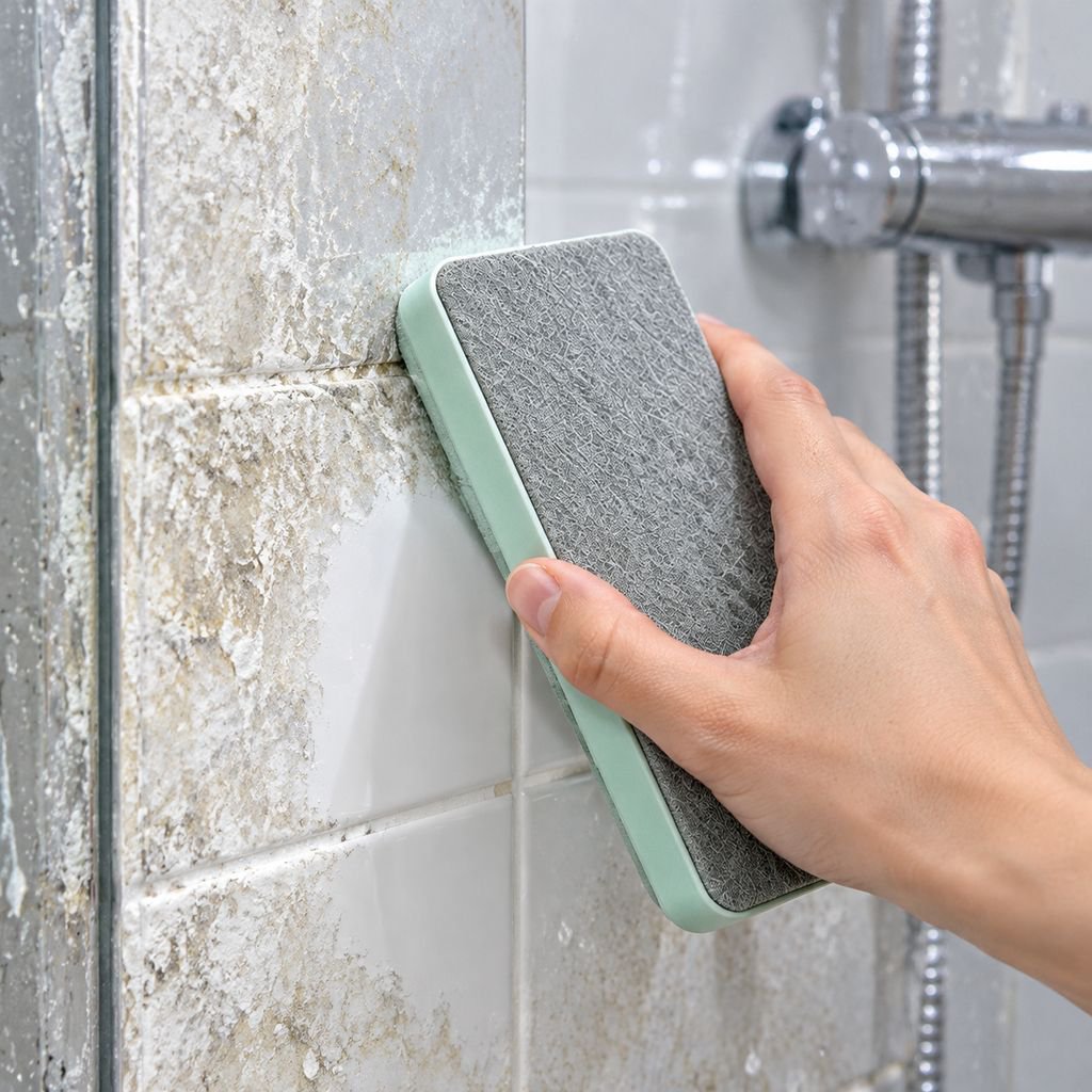 Powerful Water Scale Cleaning Pad - For Bathroom Glass, Mirror, Tile, and Stains