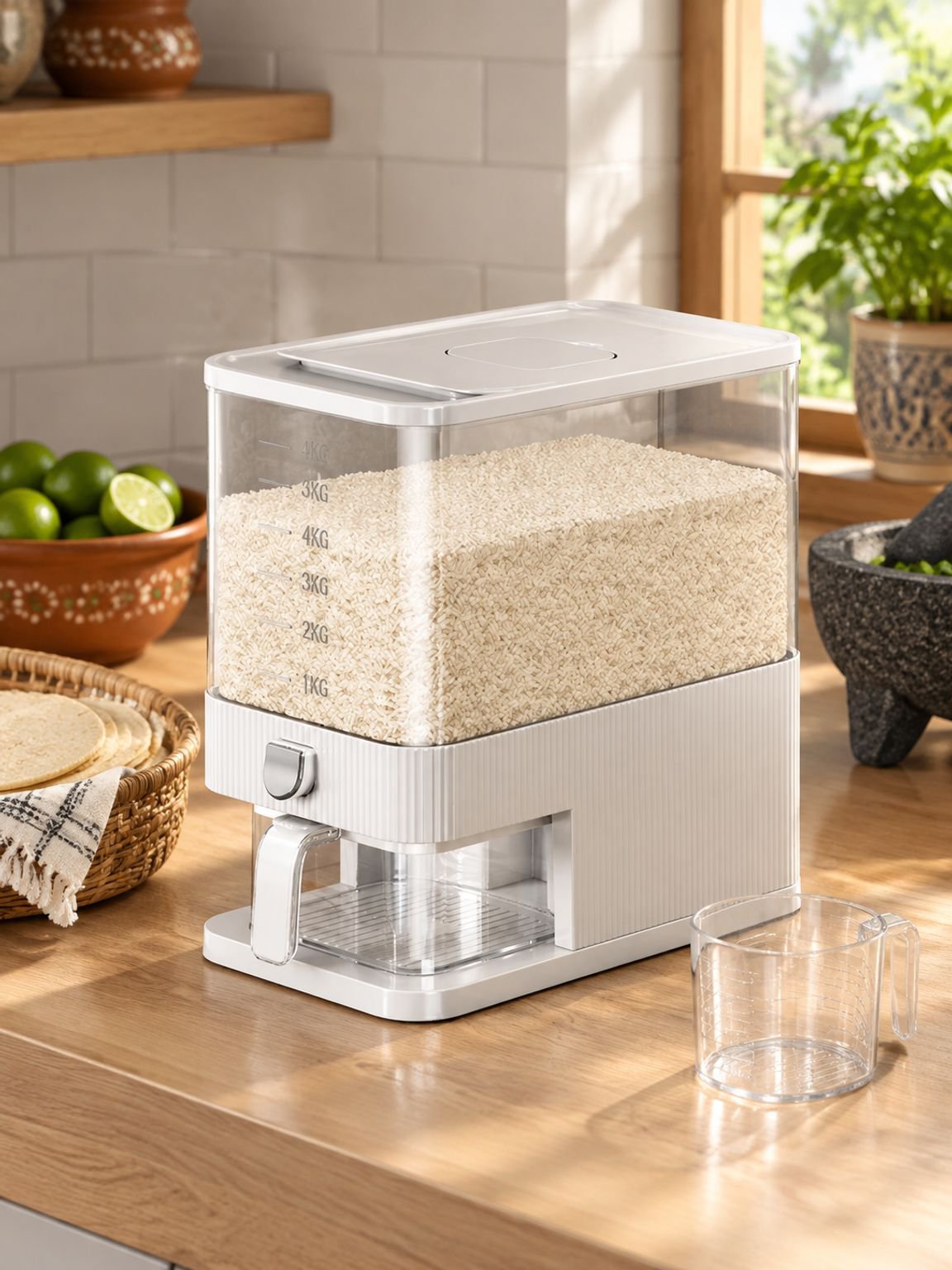 Contenedor Hermético para Arroz y Granos Grado Alimenticio