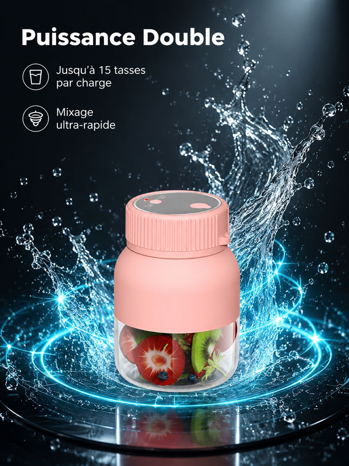 Presse-agrumes sans fil pour des jus frais n'importe où