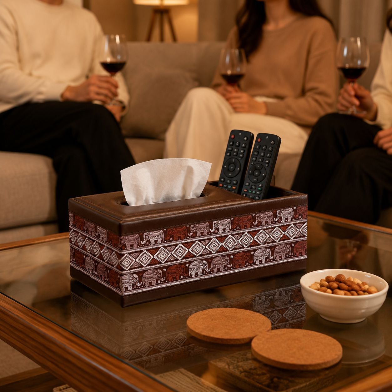 Elegant napkin holder for hotel and restaurant use