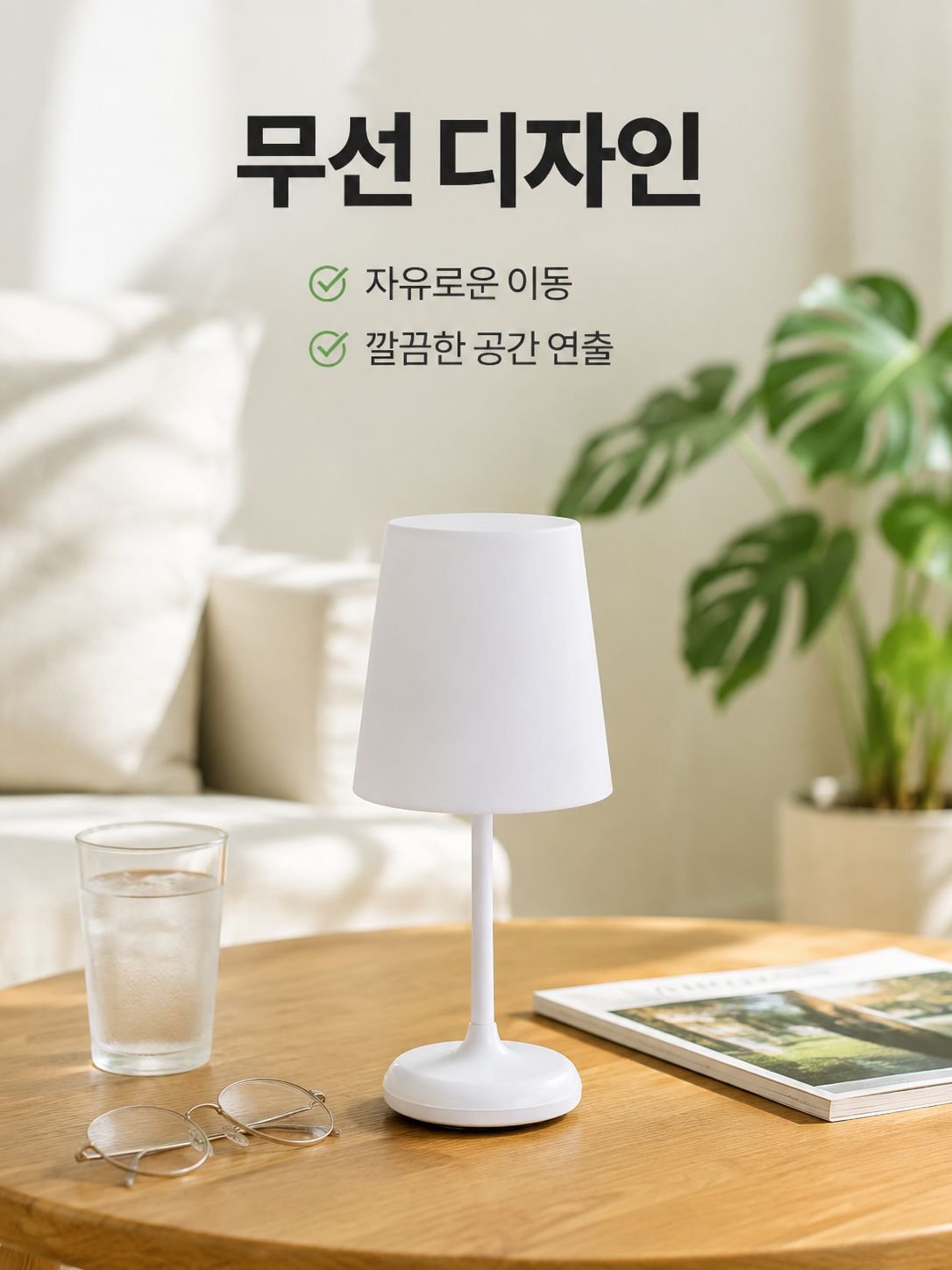 휴대용 터치 센서 조명
