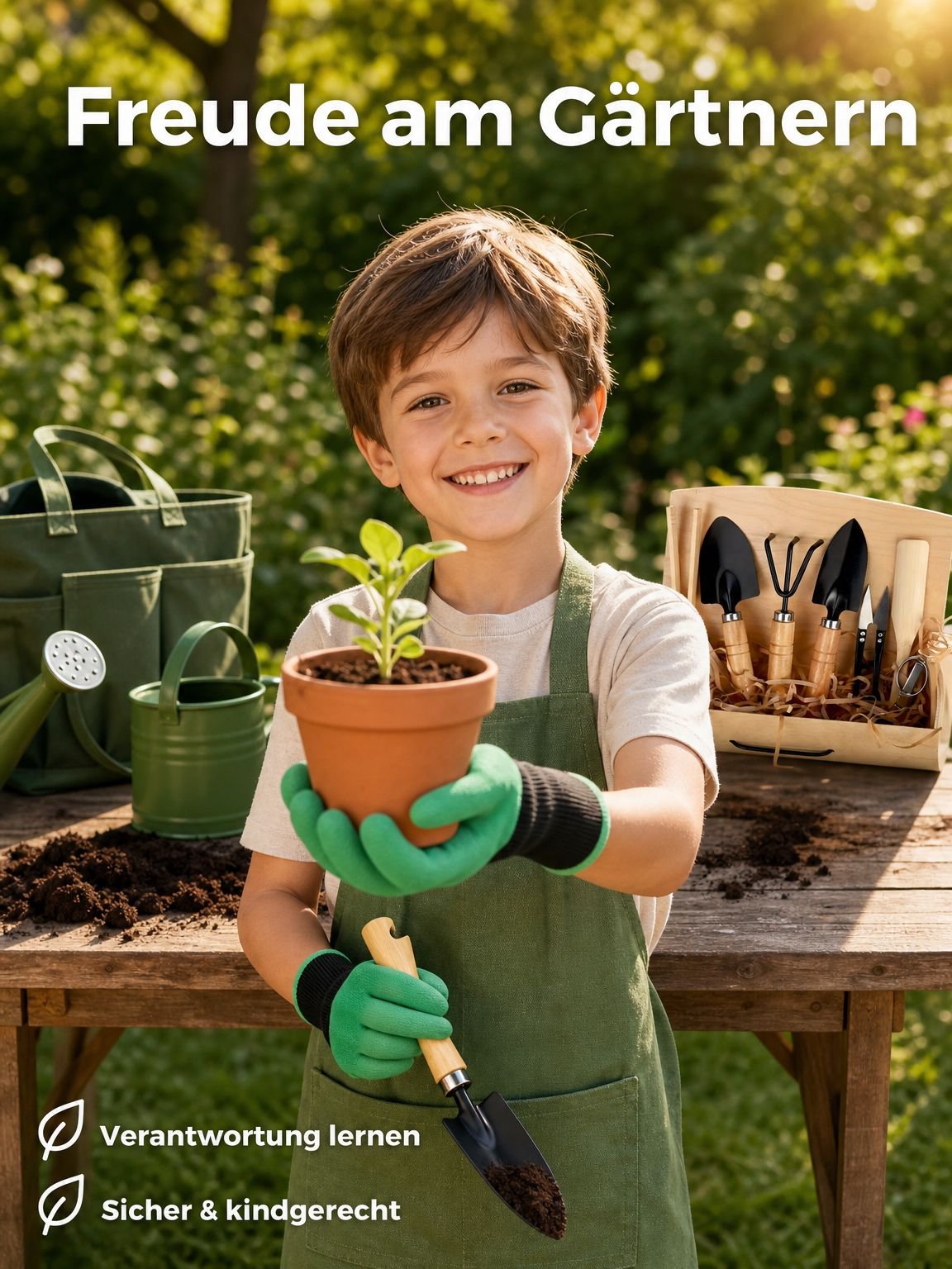 Garten-Gartenwerkzeug-Set für Kinder, Schüler und den Hausgebrauch – Blumenzucht- und Pflanzset