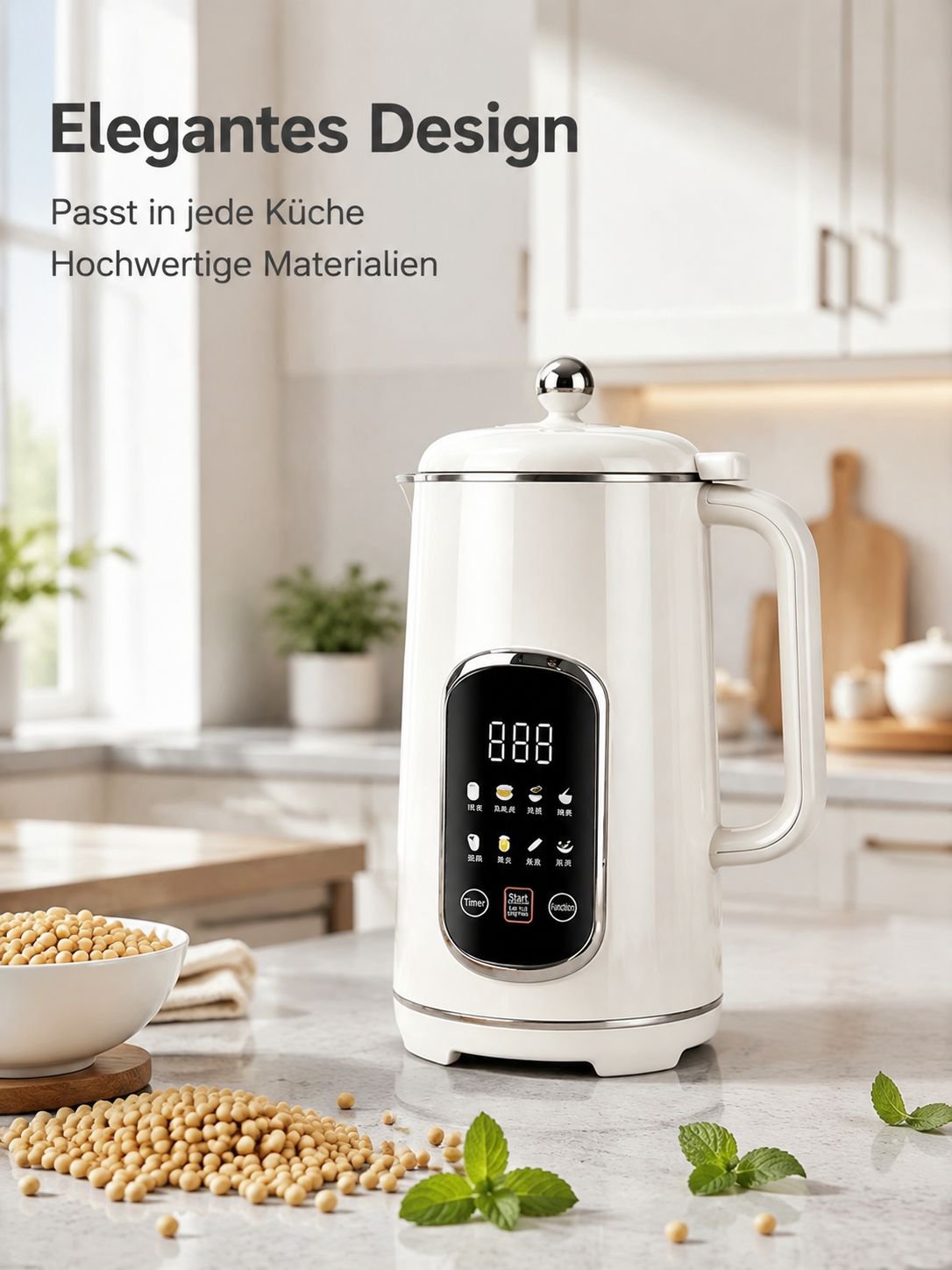Neues leises Haushalts-Soyamilchgerät, vollautomatischer Multifunktionsmixer