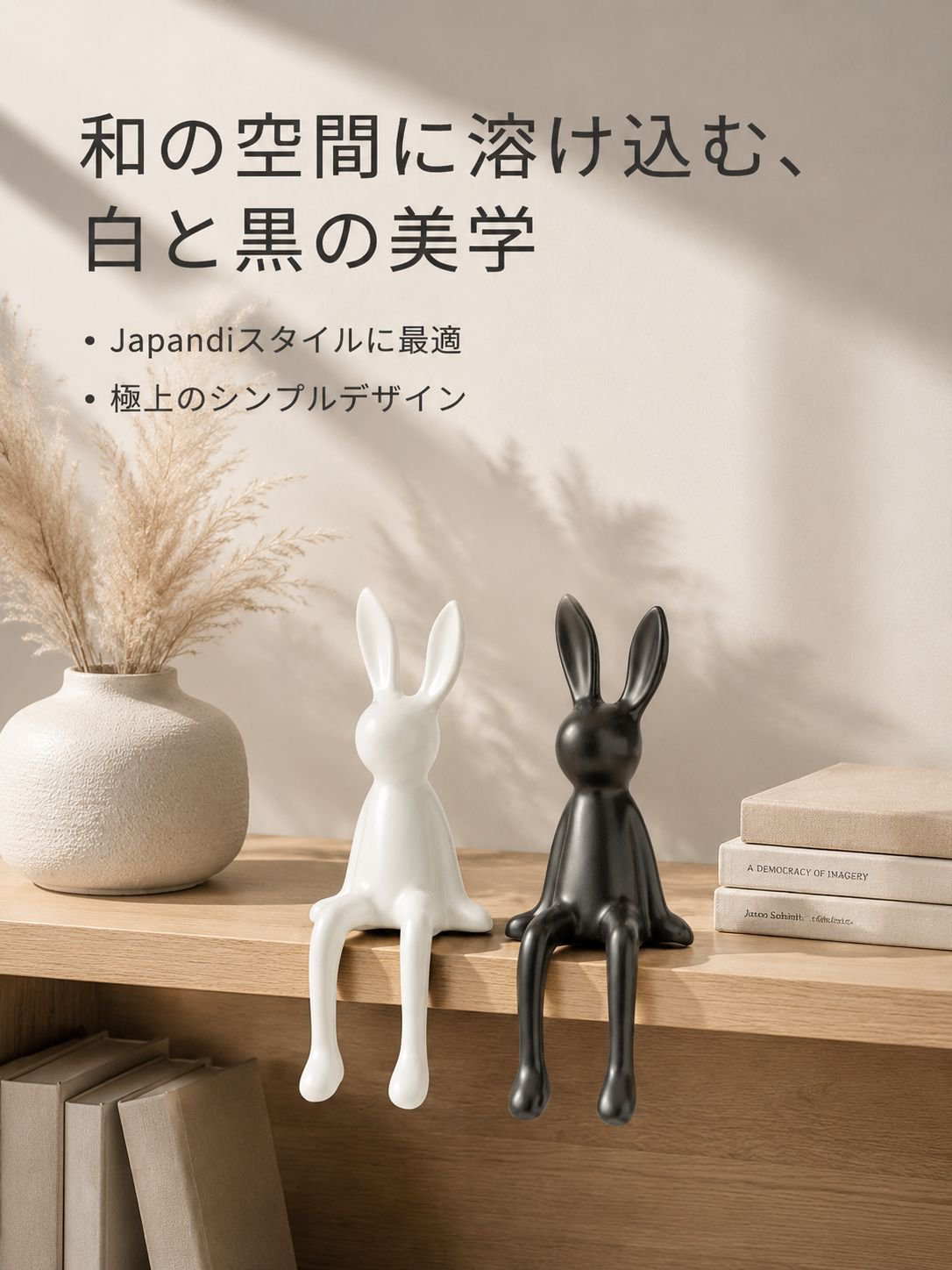 ハンドメイドのウサギセラミック飾り