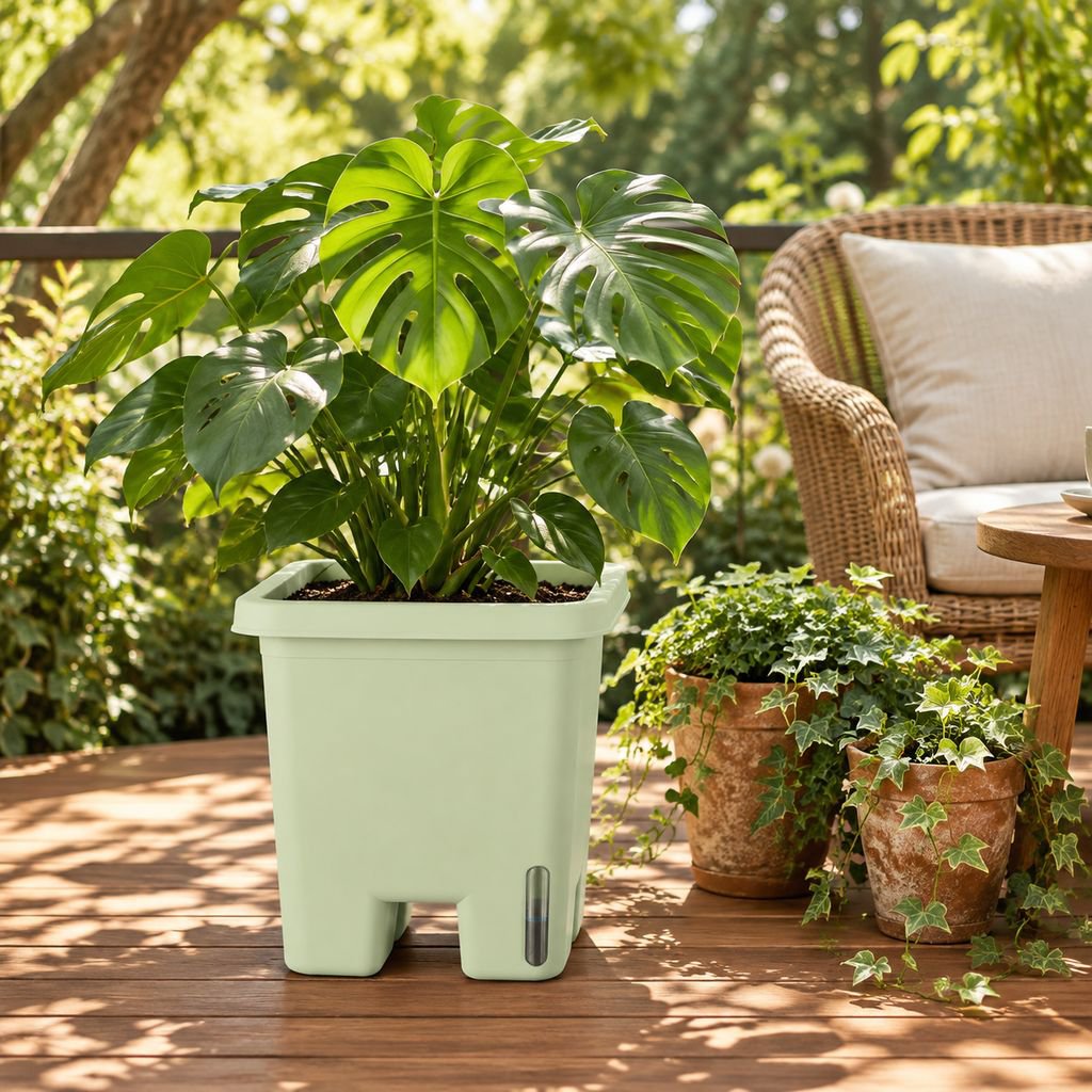 Large Capacity Square Self-Watering Flower Pot