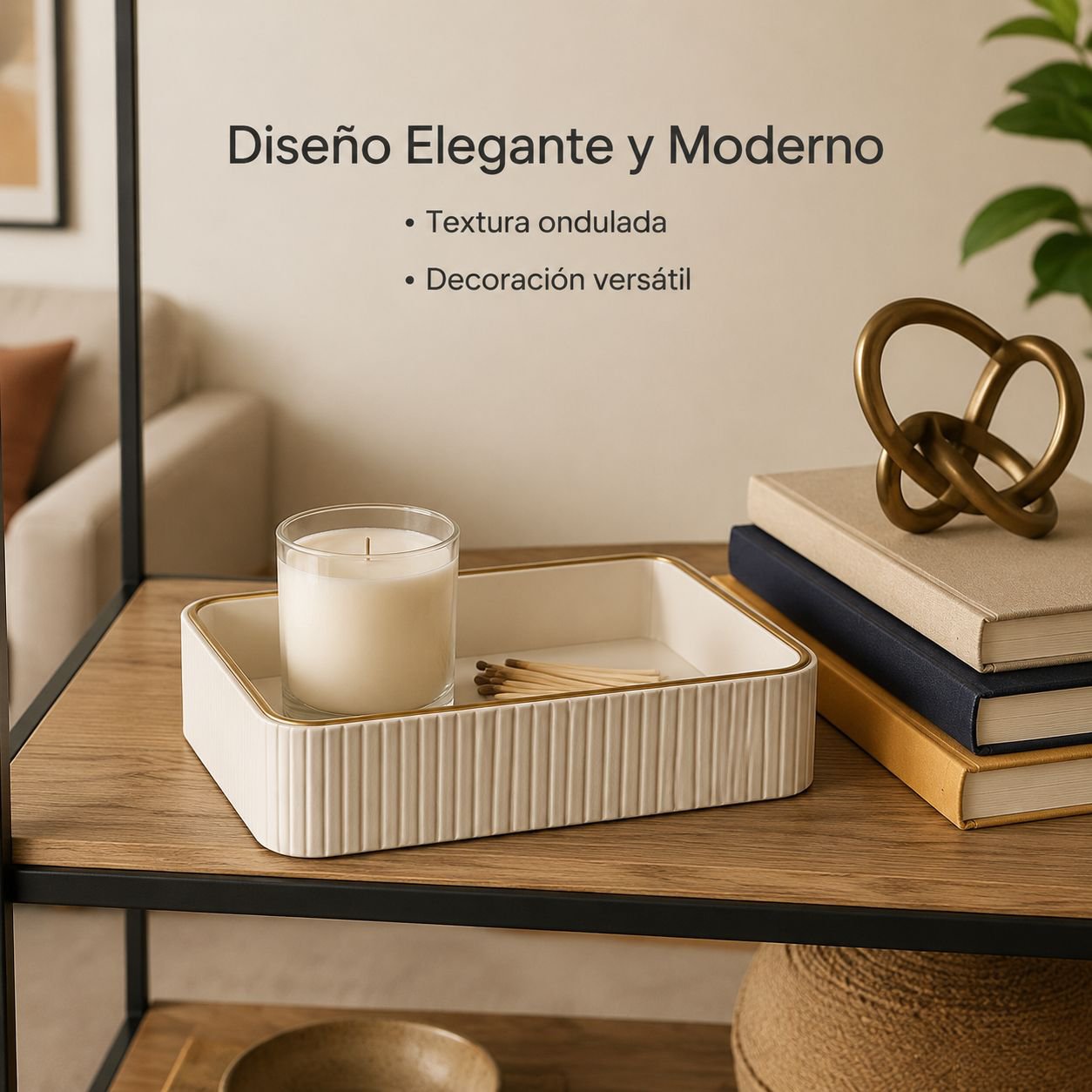 Bandeja para guardar llaves de entrada y objetos diversos
