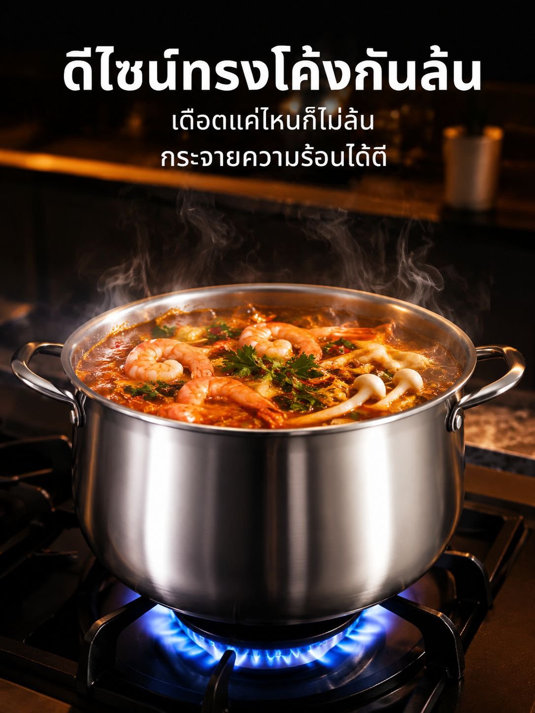 หม้อสแตนเลสสำหรับทำอาหาร