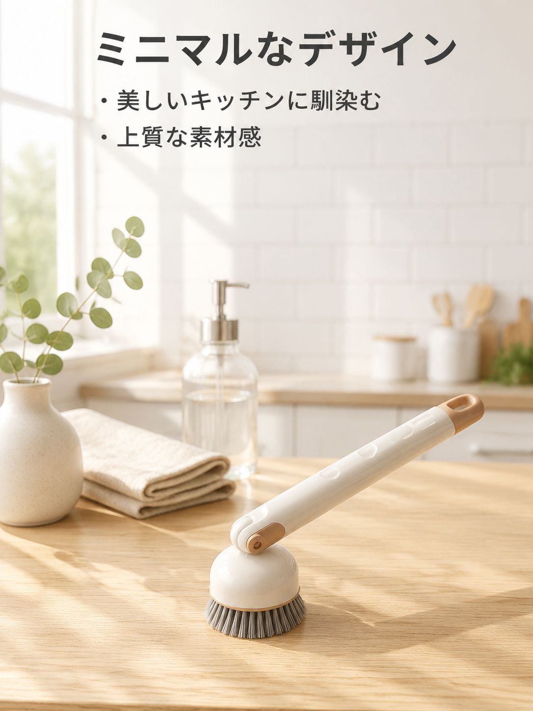 手を傷めず油汚れ防止クリーニングブラシ