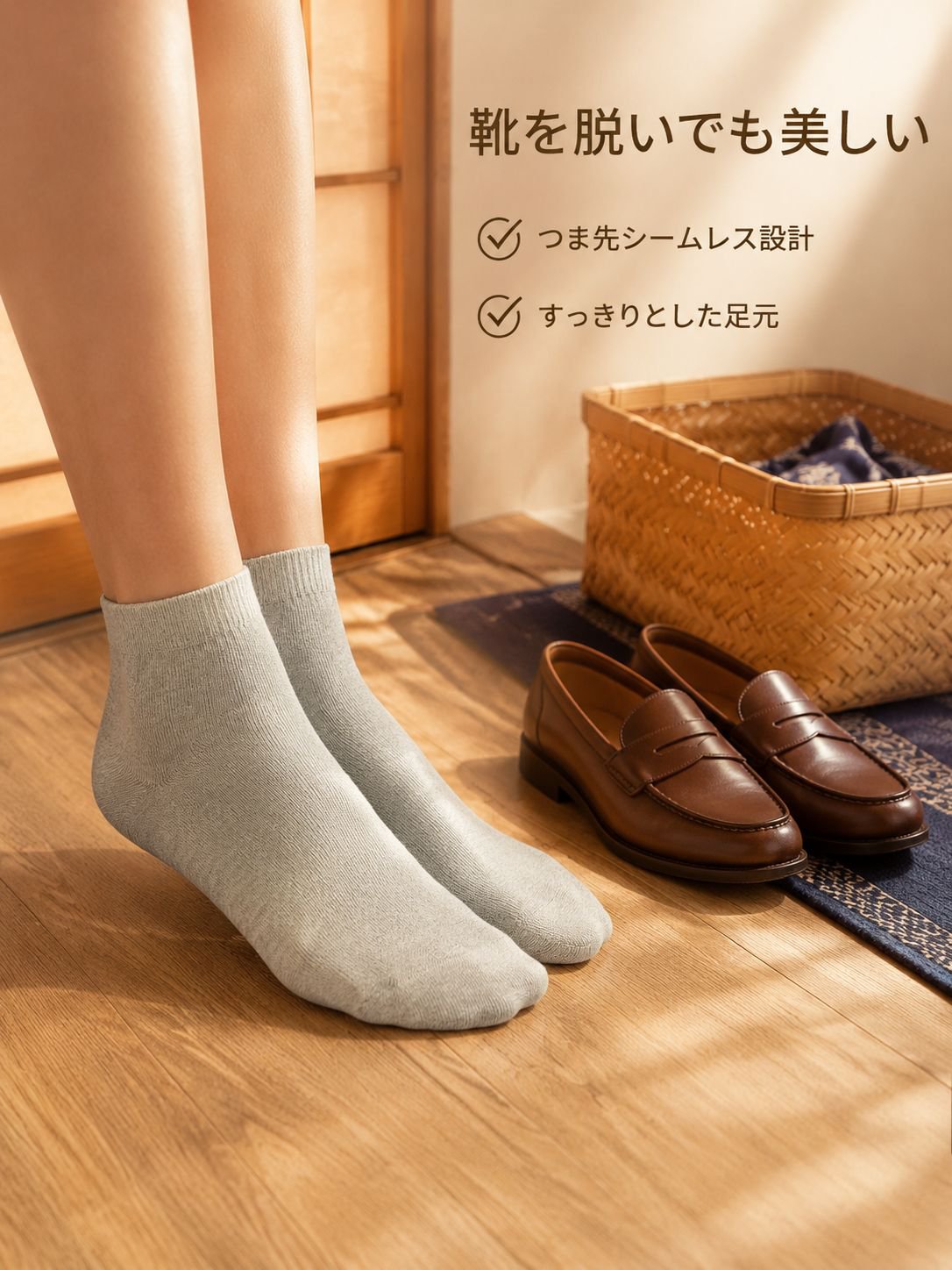 オールコットン快適ソックス