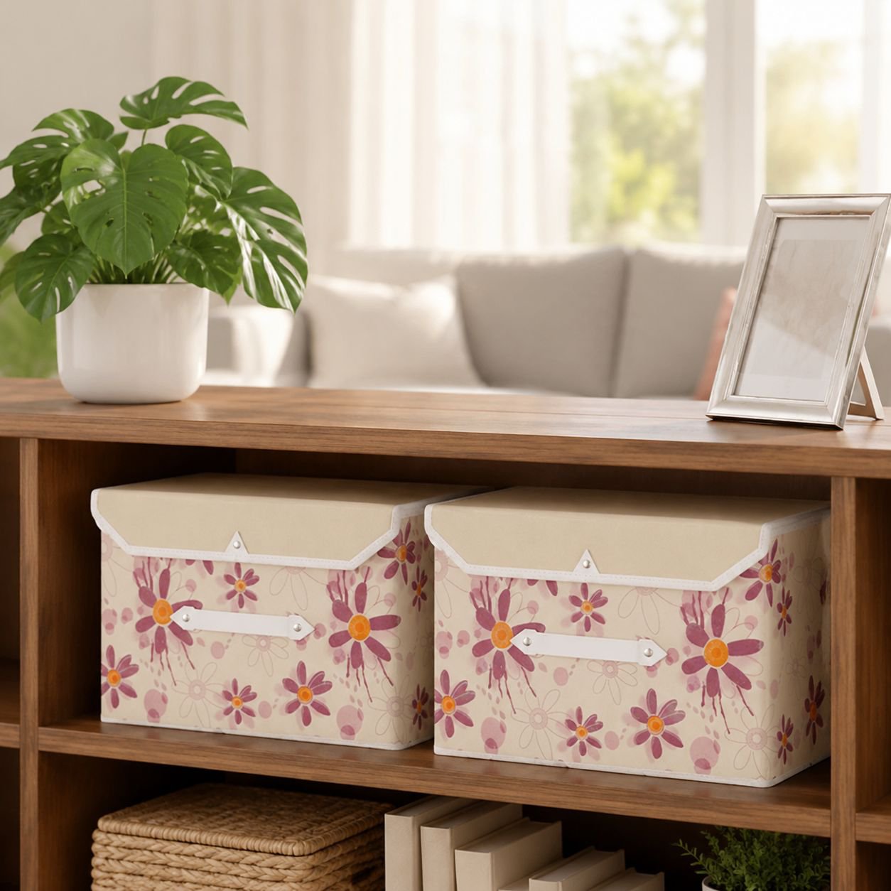 Foldable storage box with thickened fabric design