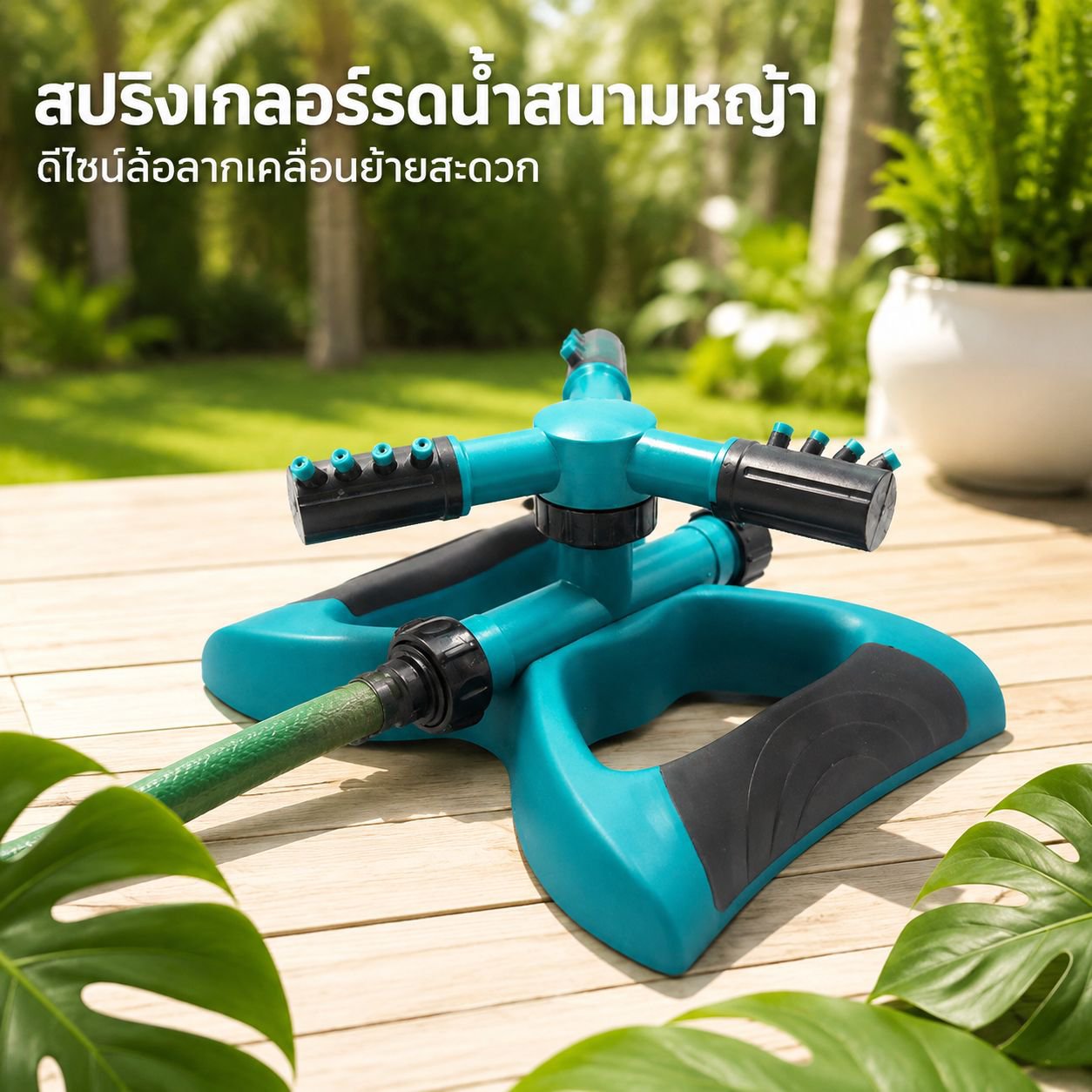 ระบบสปริงเกลอร์เคลื่อนที่สำหรับสวนและสนามหญ้า