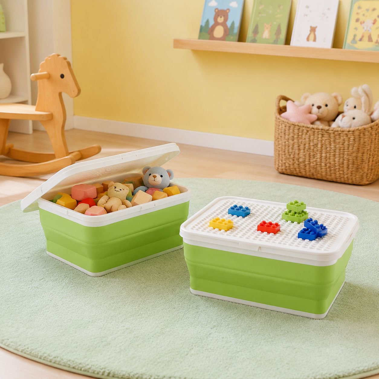 Kids sorting box for organizing toy blocks