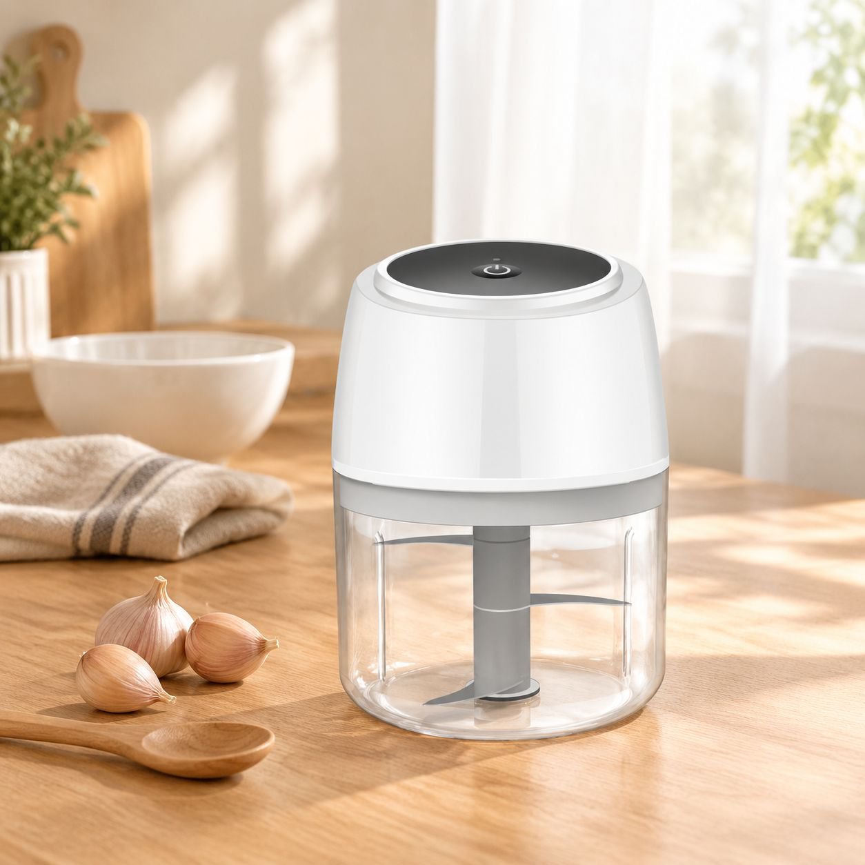 キッチン用ワイヤレス電動ニンニク挽き器