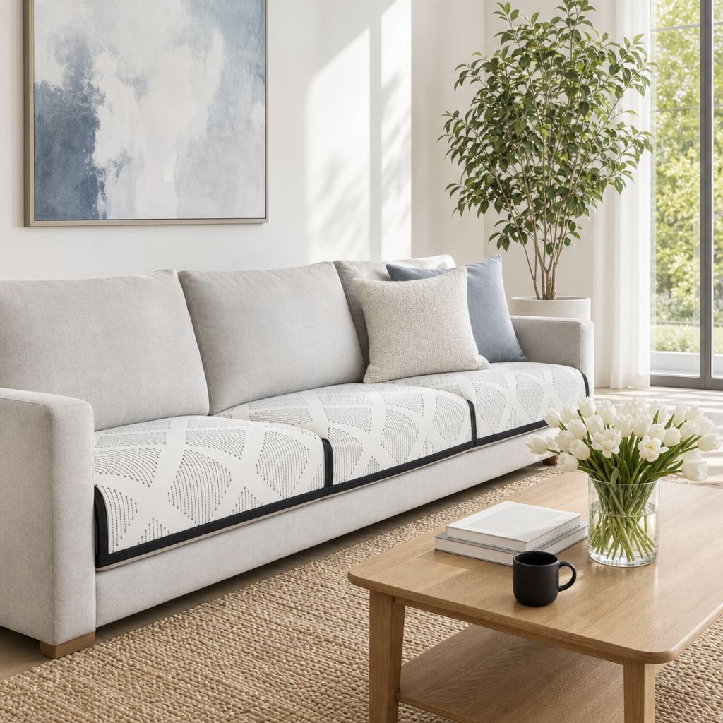 Ice Silk Nonslip Cooler Sofa Towel Anti-color Loss Cover