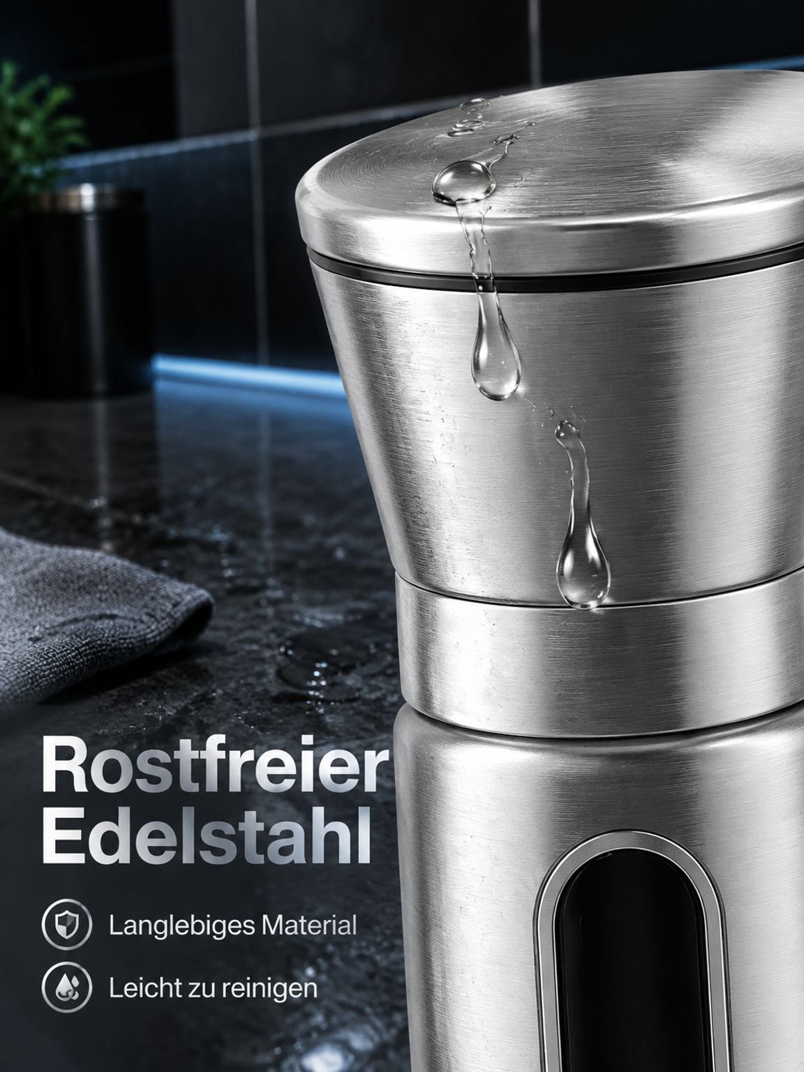 Pfeffermühle aus Edelstahl