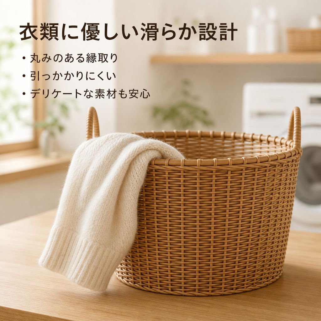 高級感あふれるおしゃれなランドリーバスケット