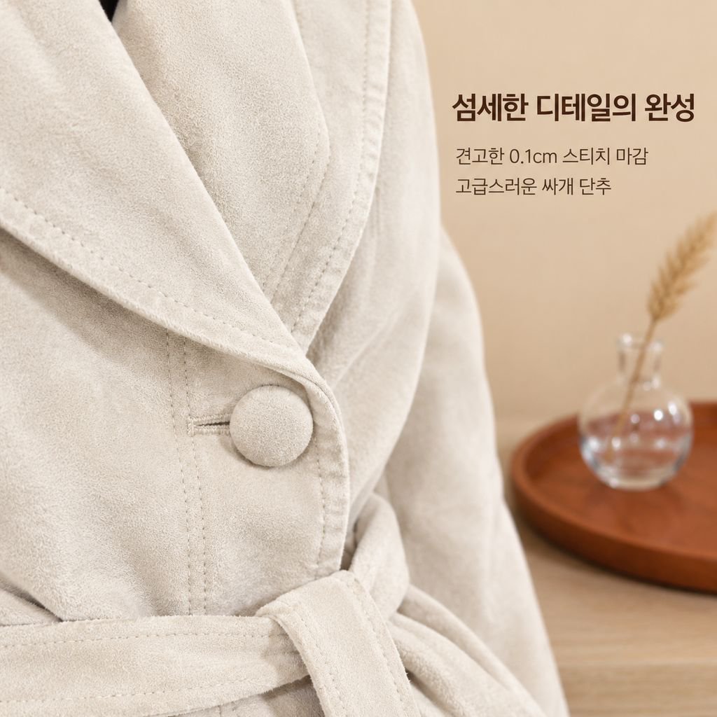 여성용 빈티지 스타일 인조 스웨이드 재킷 (가을/겨울)